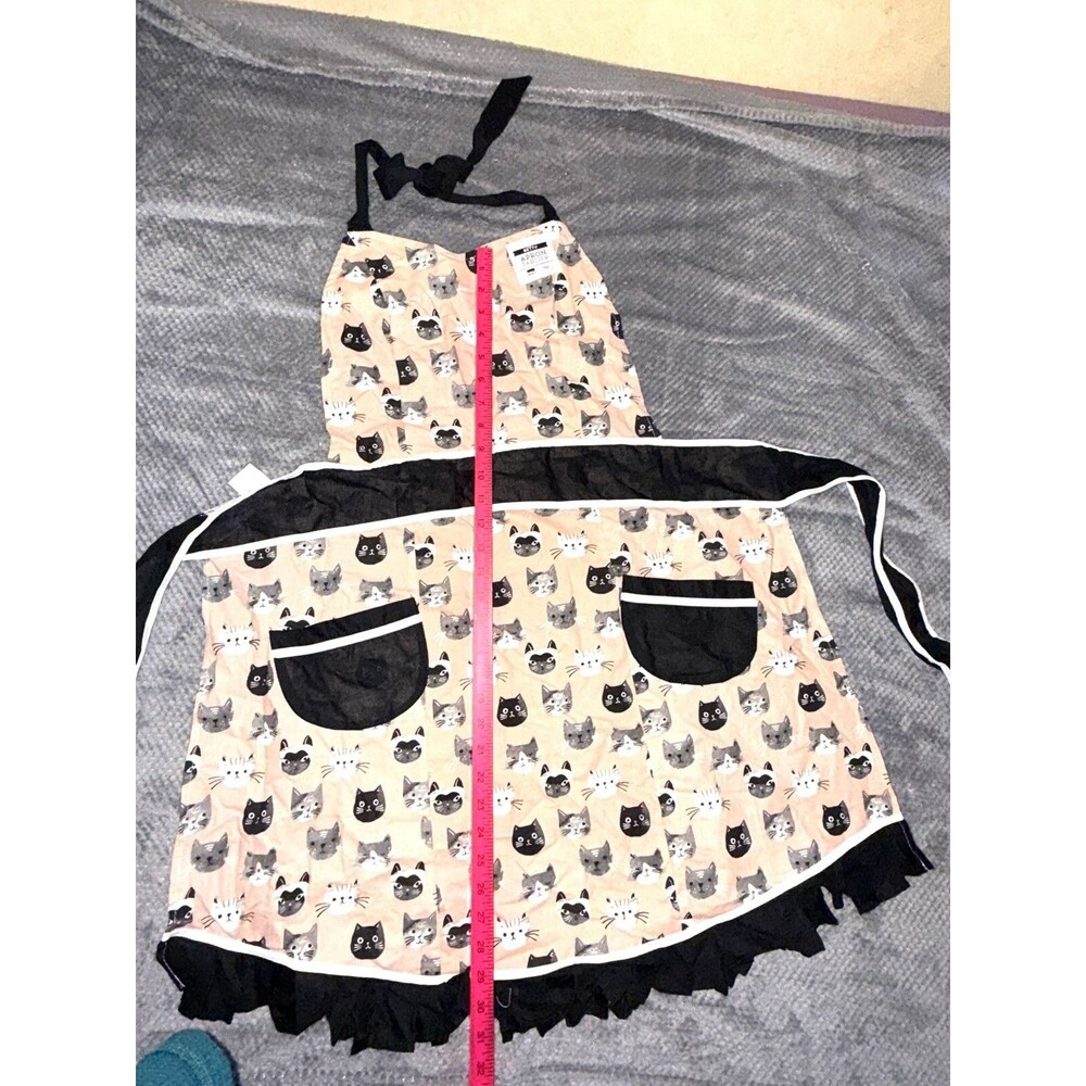 NWT Now Designs Betty Cats Meow Bib Apron - Picture 9 of 16